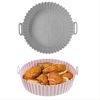 1/2 pcs Air Fryer Silicone Pot; Reusable Air Fryer Liners; Silicone Air Fryer Basket; Food Safe Air Fryer Accessories